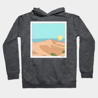 Dune landscape in matt tones Hoodie